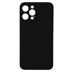 Etui Silicone+ z mikrofibrą do Apple iPhone 12 Pro czarne
