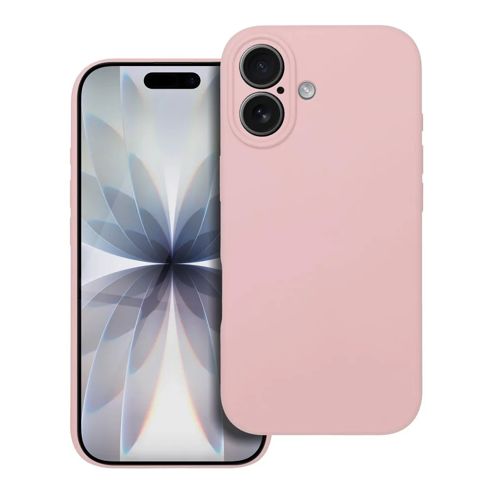 Etui Silicone+ MagSafe z mikrofibrą do Apple iPhone 16 pudrowy róż