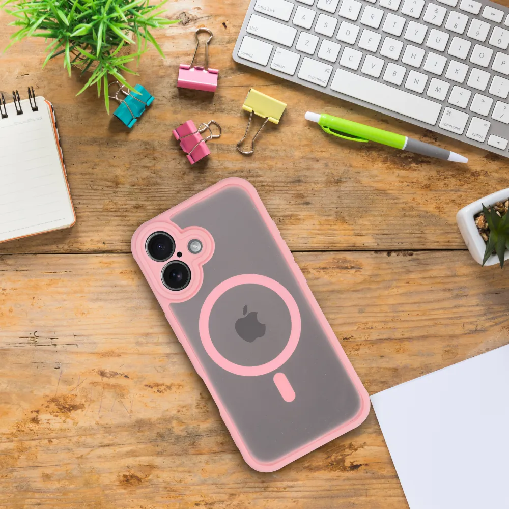 Etui Silicone Matte z MagSafe do Apple iPhone 14 Pro Max jasnoróżowe - obrazek 2