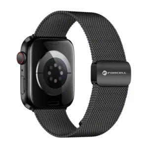 Forcell F-Design FA14 magnetyczny Pasek do Apple Watch stal 42 / 44 / 45 / 49 mm czarny