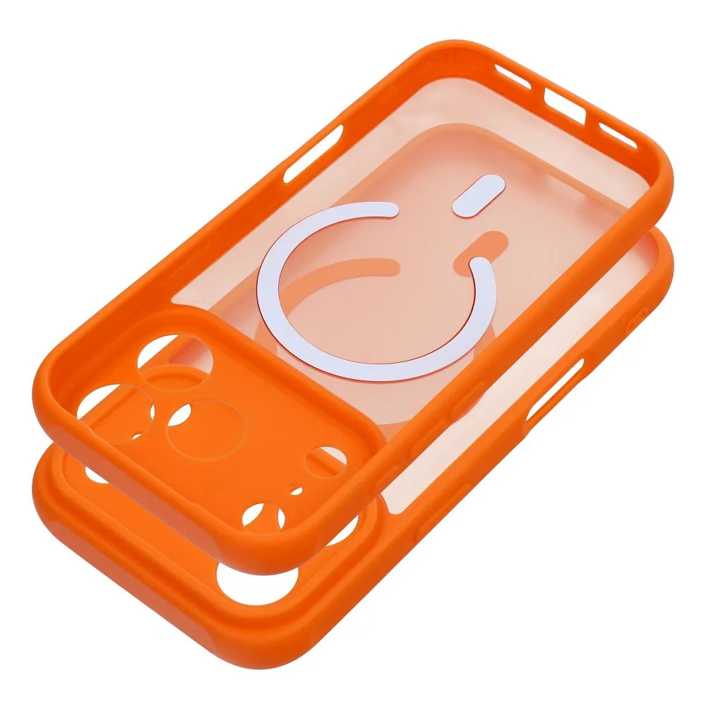 Etui Silicone Matte z MagSafe do Apple iPhone 15 pomarańczowe - obrazek 2