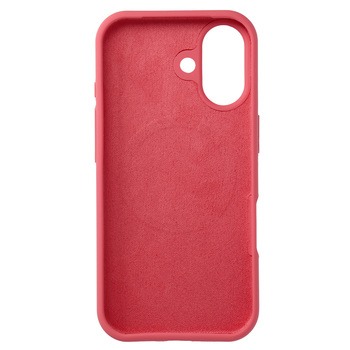 Etui Silicone+ MagSafe z mikrofibrą do Apple iPhone 17 czerwony - obrazek 3