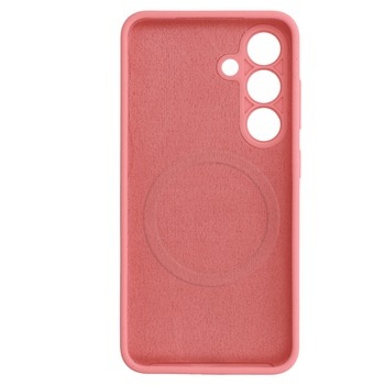 Etui Silicone+ MagSafe z mikrofibrą do Samsung Galaxy S26 Ultra czerwone - obrazek 3
