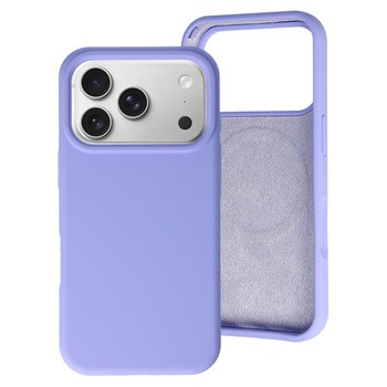 Etui Silicone+ MagSafe z mikrofibrą do Apple iPhone 17 Pro Max fioletowe