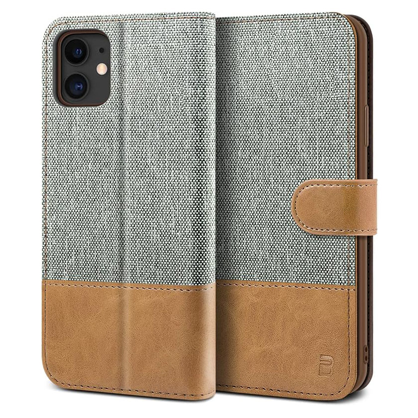 Etui zamykane BEZ do iPhone'a 11 szare