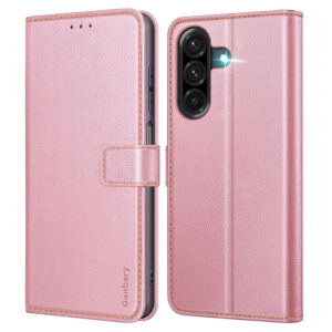 Etui zamykane Ganbary do Samsung Galaxy A15 4G/5G różowe