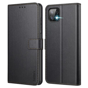 Etui zamykane Ganbary do Samsung Galaxy A12/M12 czarne