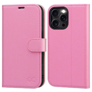Etui zamykane OCASE do Apple iPhone 14 fuksja