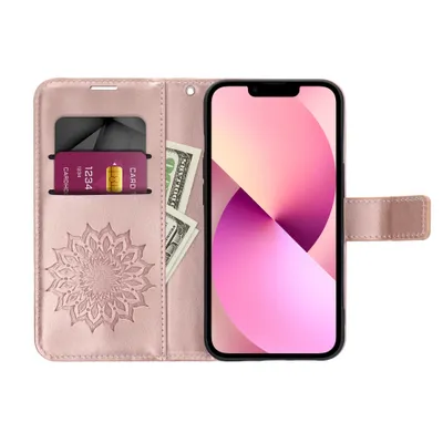 Etui zamykane MEZZO do Redmi A5 173 mandala różowe - obrazek 3
