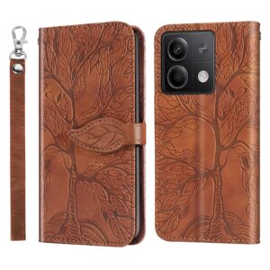 Etui zamykane MUMOYAN do Xiaomi Redmi Note 13 4G drzewo brązowe