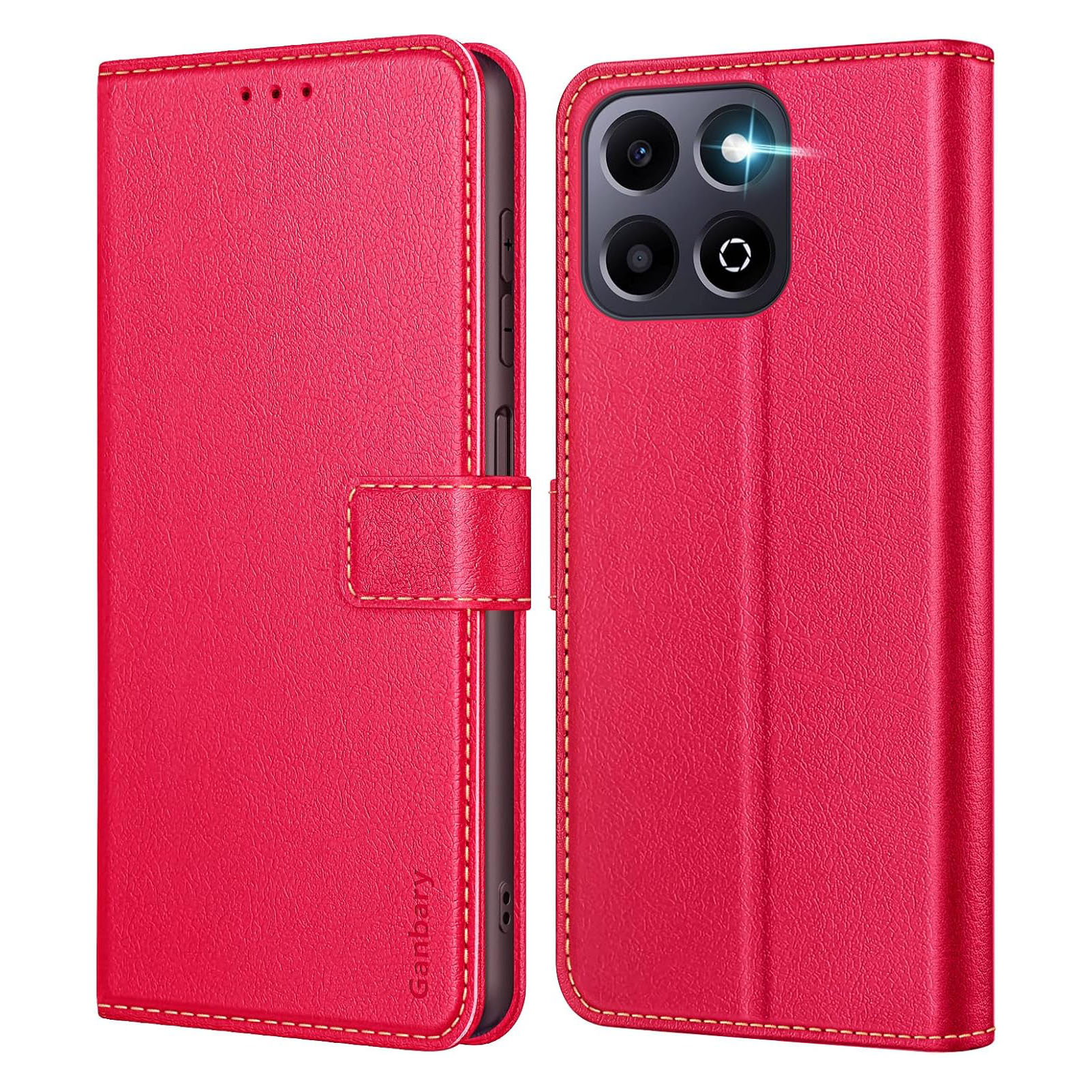 Etui zamykane Ganbary do Honor 400 czerwone