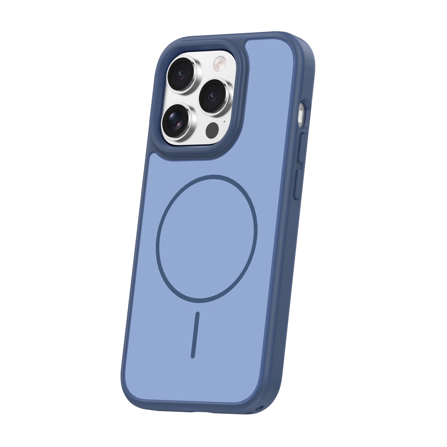Etui Thin Mag do Apple iPhone 15 Pro granatowe - obrazek 2