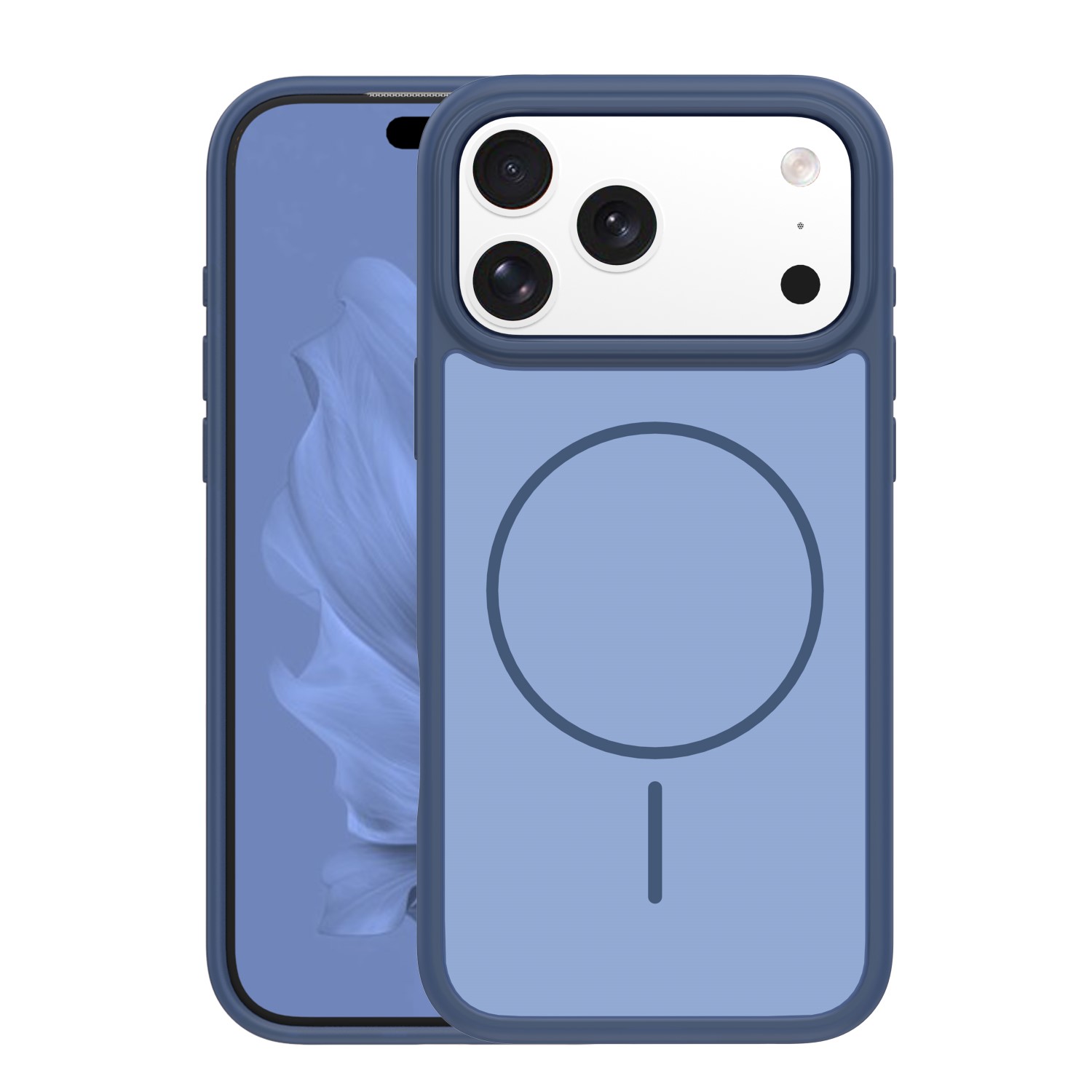 Etui Thin Mag do Apple iPhone 17 Pro granatowe