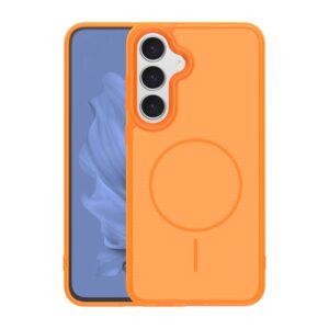 Etui Thin Mag do Samsung Galaxy S25 pomarańczowe