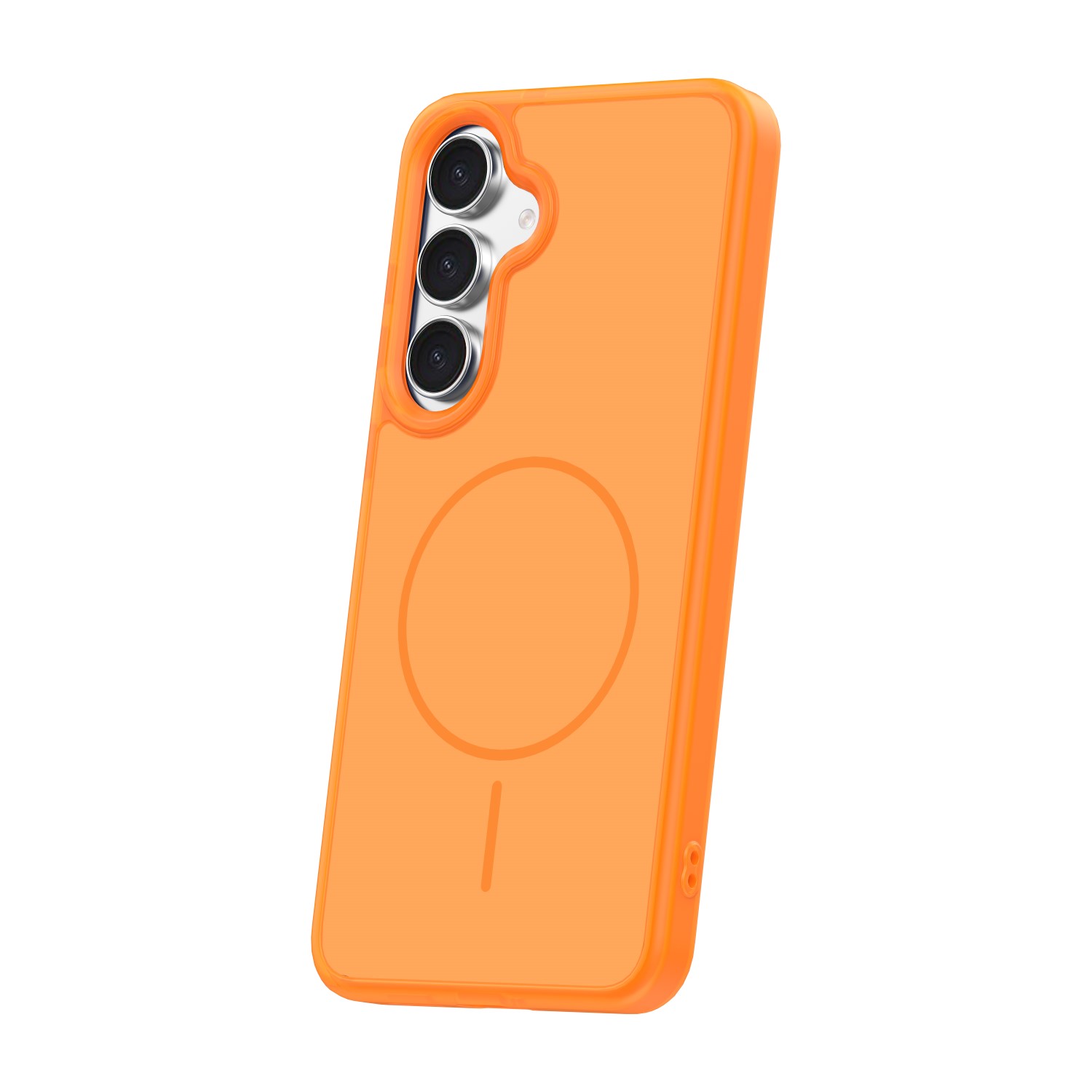Etui Thin Mag do Samsung Galaxy S25 pomarańczowe - obrazek 2