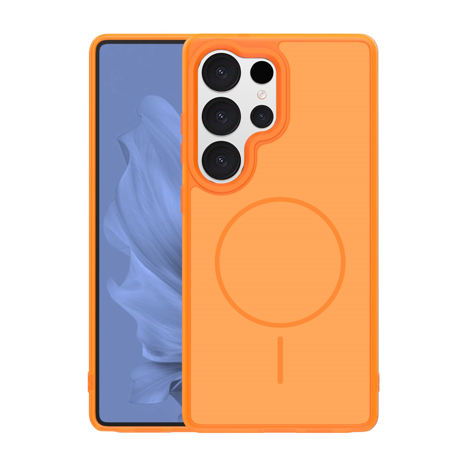 Etui Thin Mag do Samsung Galaxy S25 Ultra pomarańczowe