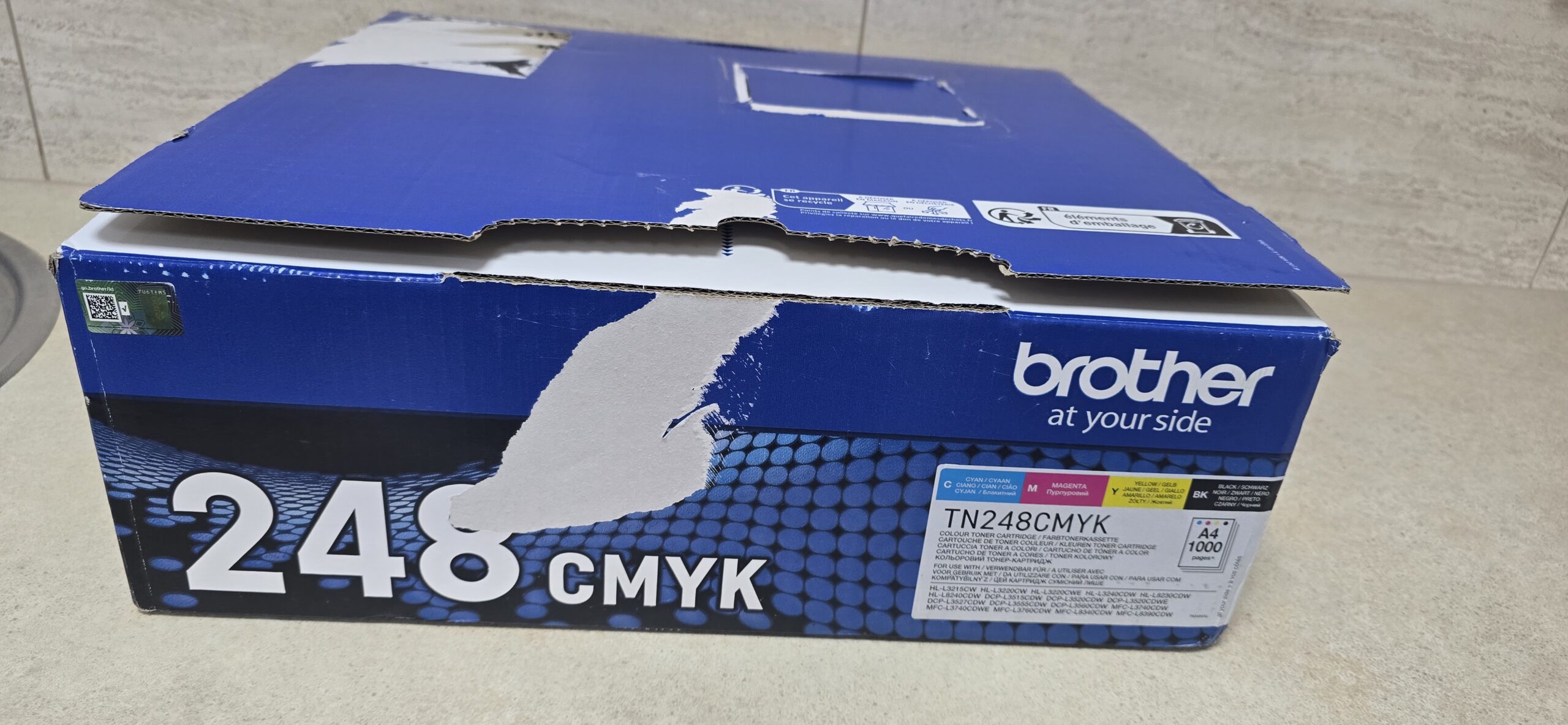 Oryginalne tonery Brother TN-248 CMYK – komplet 4 szt.