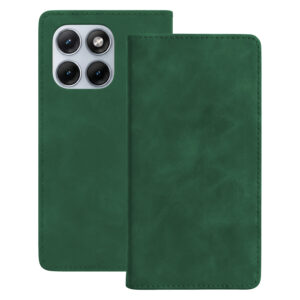 Etui zamykane Smart Suede do Motorola Moto G34 zielony las