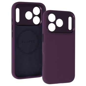 Etui Liavec Silky Case do Apple iPhone 17 Pro/18 Pro burgundowy z osłoną aparatów