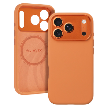 Etui Liavec Silky Case do Apple iPhone 17 Pro/ 18 Pro pomarańczowe