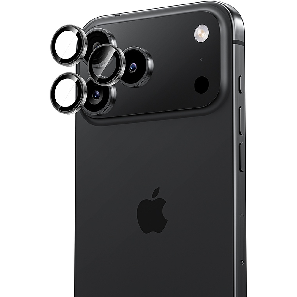 Benks Hartowane szkło DR Sapphire Lens Protector na aparat do Iphone 17 Pro/17 Pro Max/18 Pro/18 Pro Max (obiektyw 3 sztuki) czarne